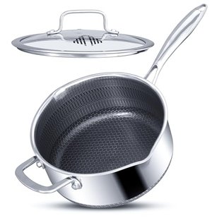 Stielkasserolle mit Deckel