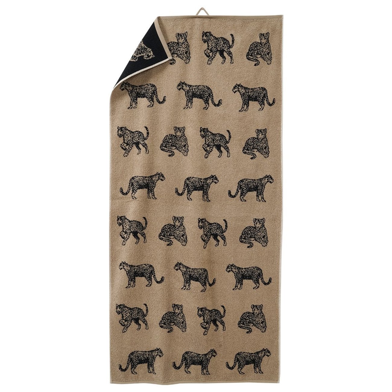 Duschtuch mit Leoparden-Motiv