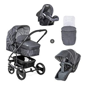 Hauck Kombi Kinderwagen Pacific 4 Shop N Drive inkl. Babywanne