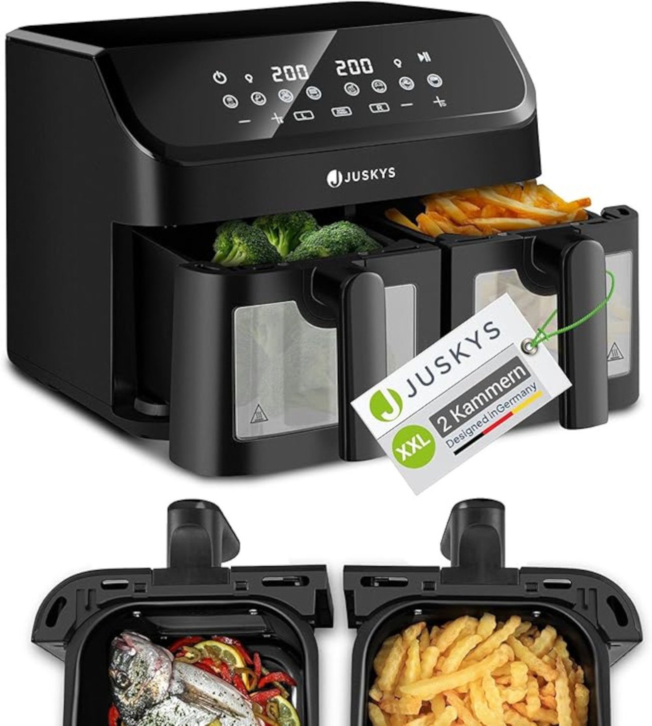 Juskys Heißluftfritteuse XXL