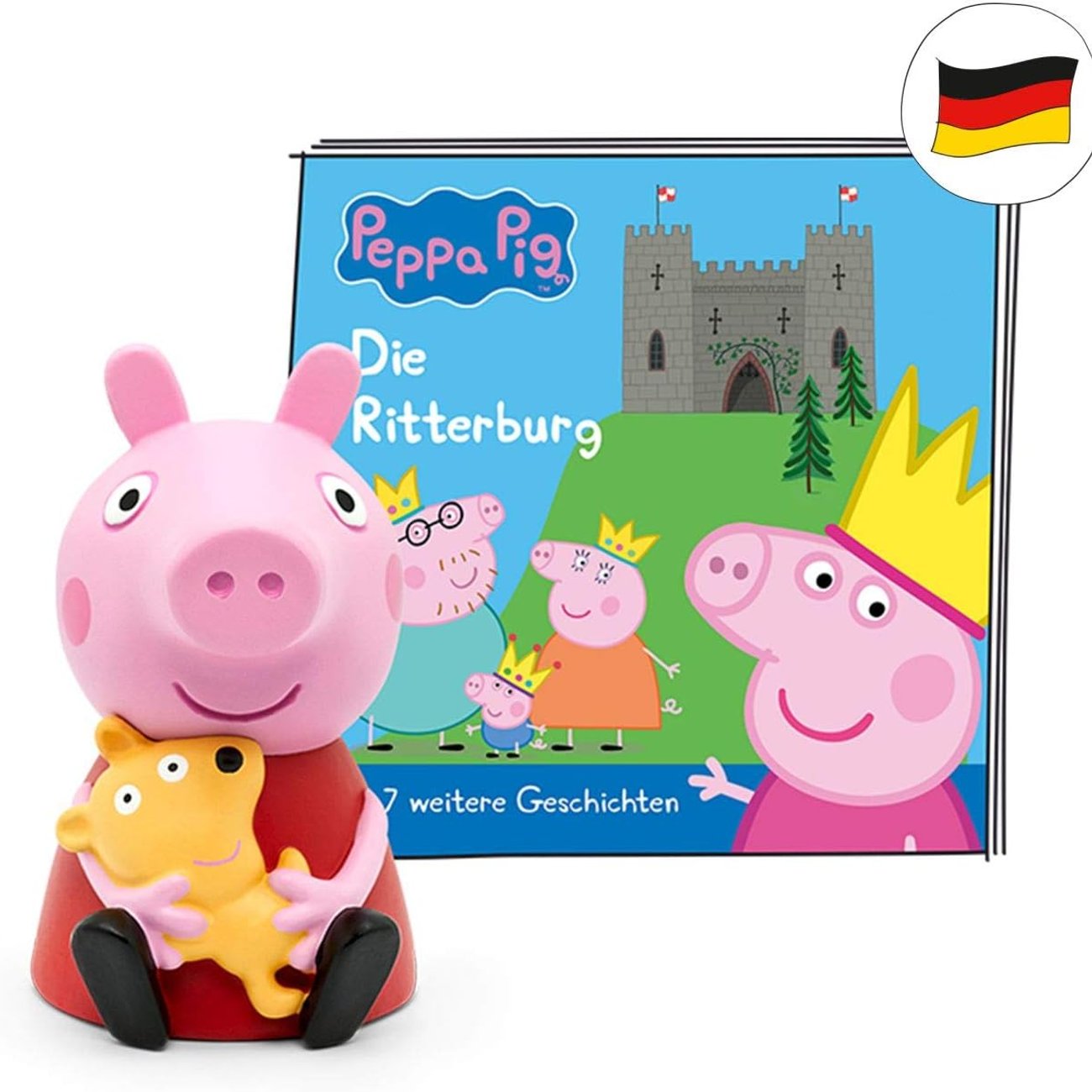 tonies Hörfigur für Toniebox, Peppa Wutz – Die Ritterburg und 7 weitere Geschichten