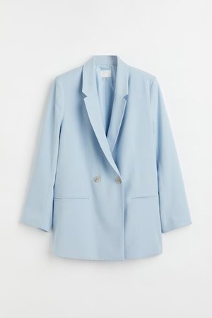 Zweireihiger Blazer in Sky Blue