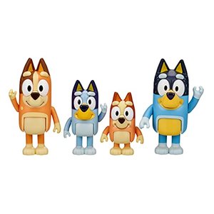 Bluey and Family 4 Spielfiguren