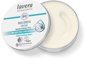 lavera basis sensitiv Creme – Allzweckcreme - Naturkosmetik – vegan - Bio-Aloe Vera & Bio-Mandelöl