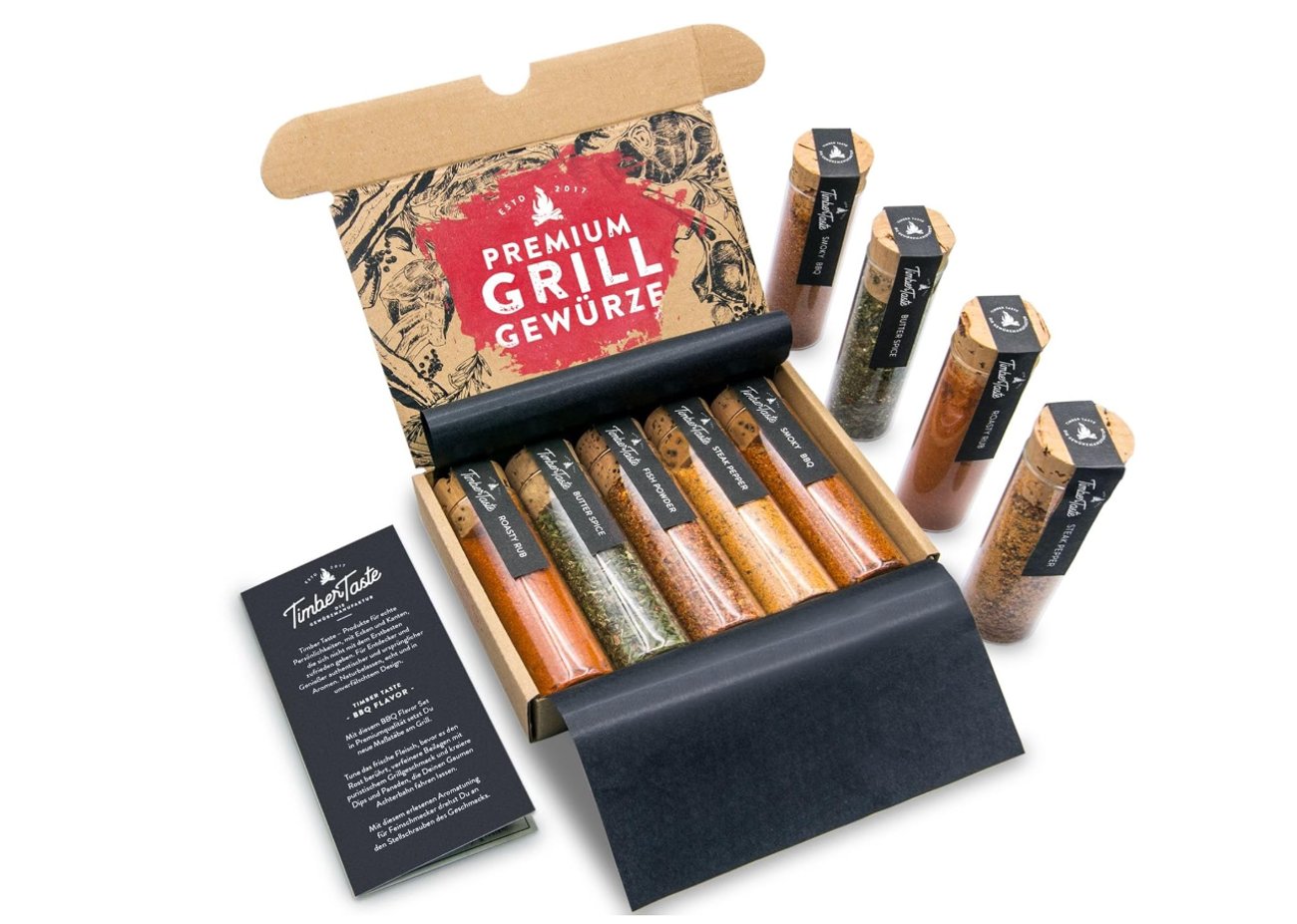 TIMBER TASTE Grill Gewürze Geschenkset