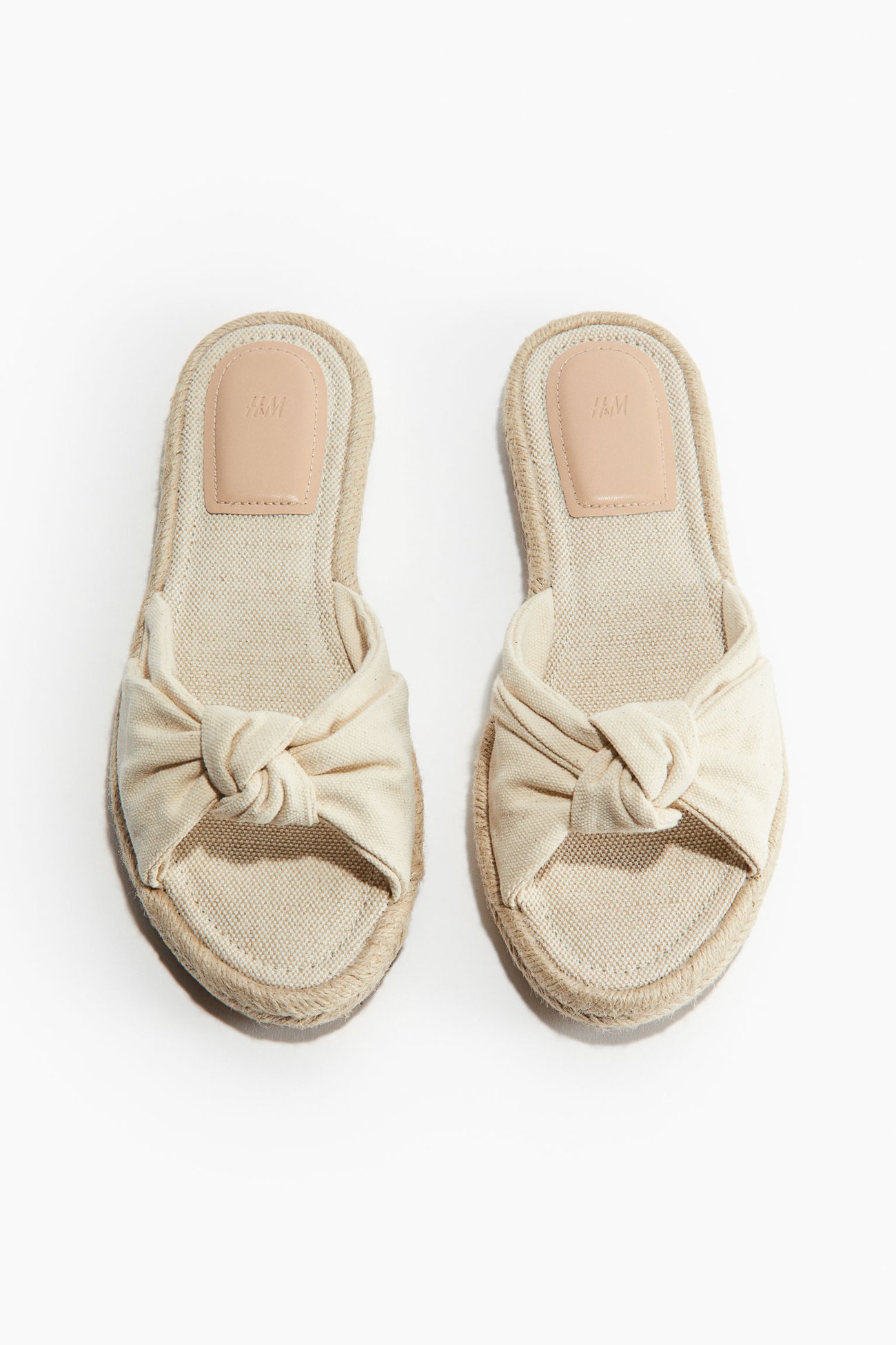 Pantoletten-Espadrilles mit Twistdetail