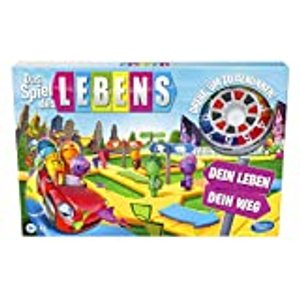 Hasbro F0800100 Das Spiel des Lebens, Brettspiel für die ganze Familie für 2 – 4 Spieler, für Kinder