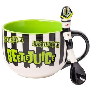 „Beetlejuice” Keramik-Suppentasse mit Löffel