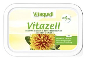Vitaquell Vitazell Pflanzen-Margarine 250 g mit essentiellen Fettsäuren und Vitamin E