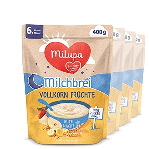 Milupa Milchbrei Vollkorn Früchte,Babynahrung ab dem 6. Monat 
