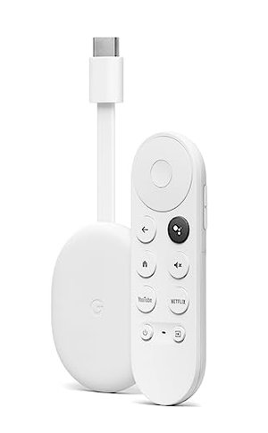 Chromecast mit Google TV (4K) Schnee - Bringt Unterhaltung per Sprachsuche auf deinen TV. Streame Fi