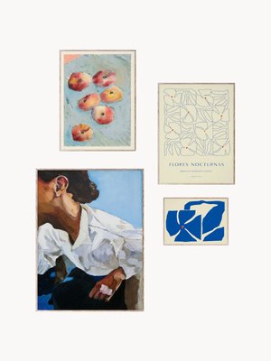 Poster Artwall no. 09 mit Rahmen, 4er-Set