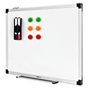 Magnetisches Whiteboard mit Stiftablage 60 x 45 cm