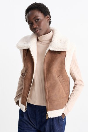 Faux Shearling Weste