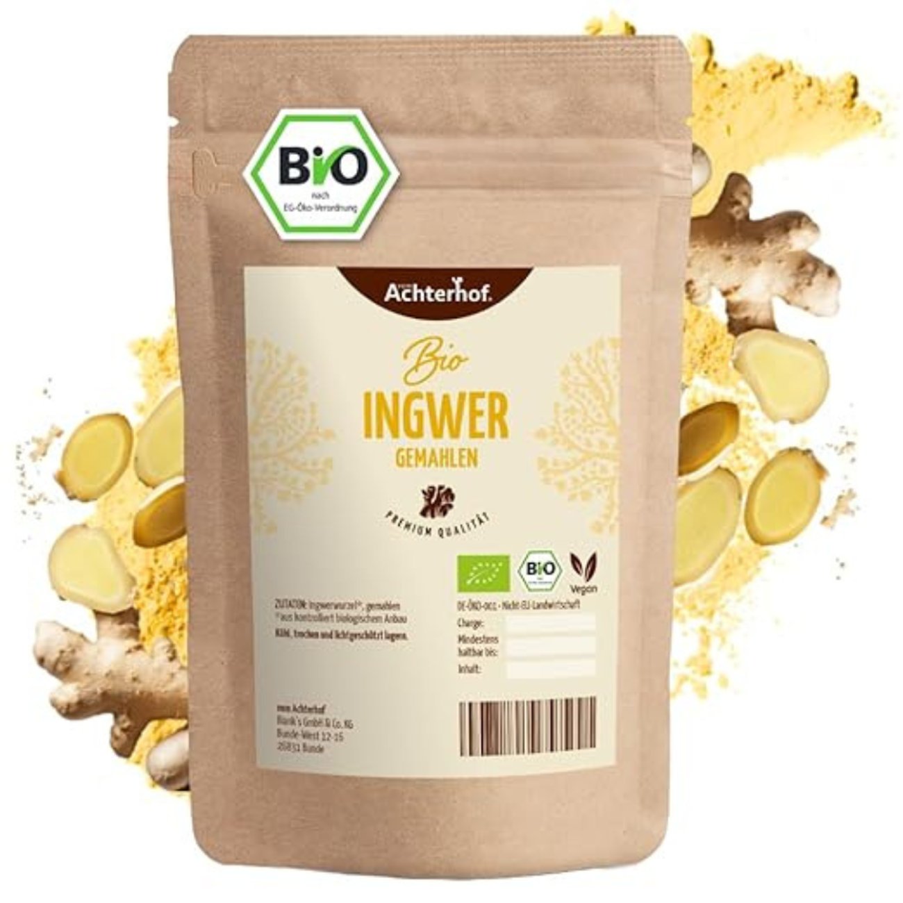 Bio Ingwerpulver (250g) gemahlen
