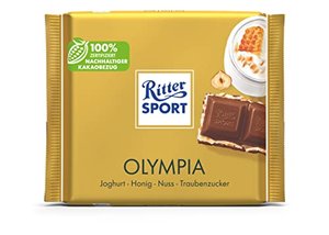 Ritter Sport Olympia mit Joghurt und Honig