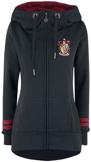 Harry Potter Gryffindor Frauen Kapuzenjacke schwarz