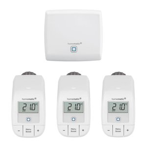 Homematic IP Starter Set Heizen mit 3 Heizkörperthermostaten Basic