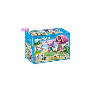 PLAYMOBIL Fairies 6055 Feenwäldchen mit Einhornplfege inkl. Feen