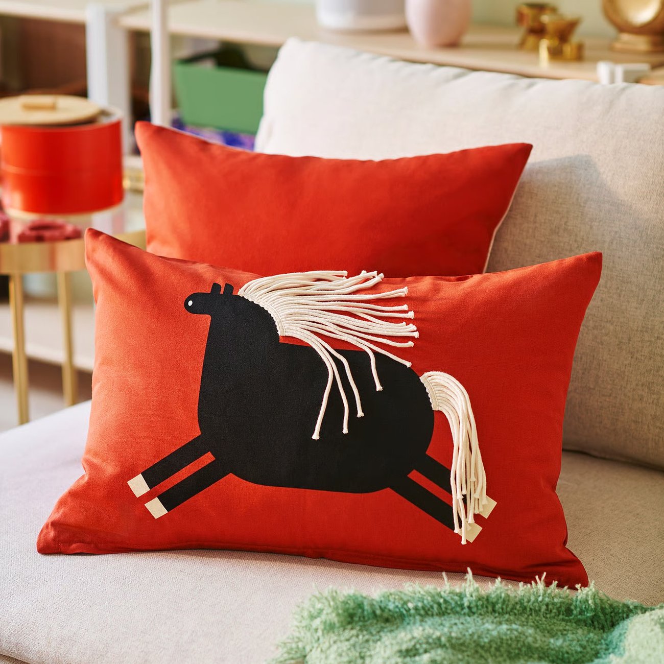 FÖSSTA Kissenbezug - Pferd