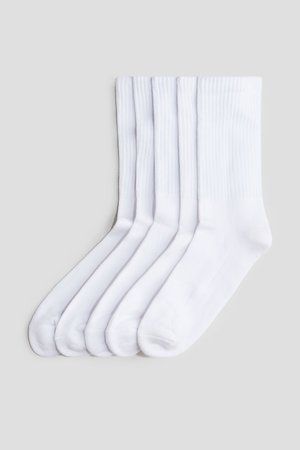 5er-Pack Gerippte Socken