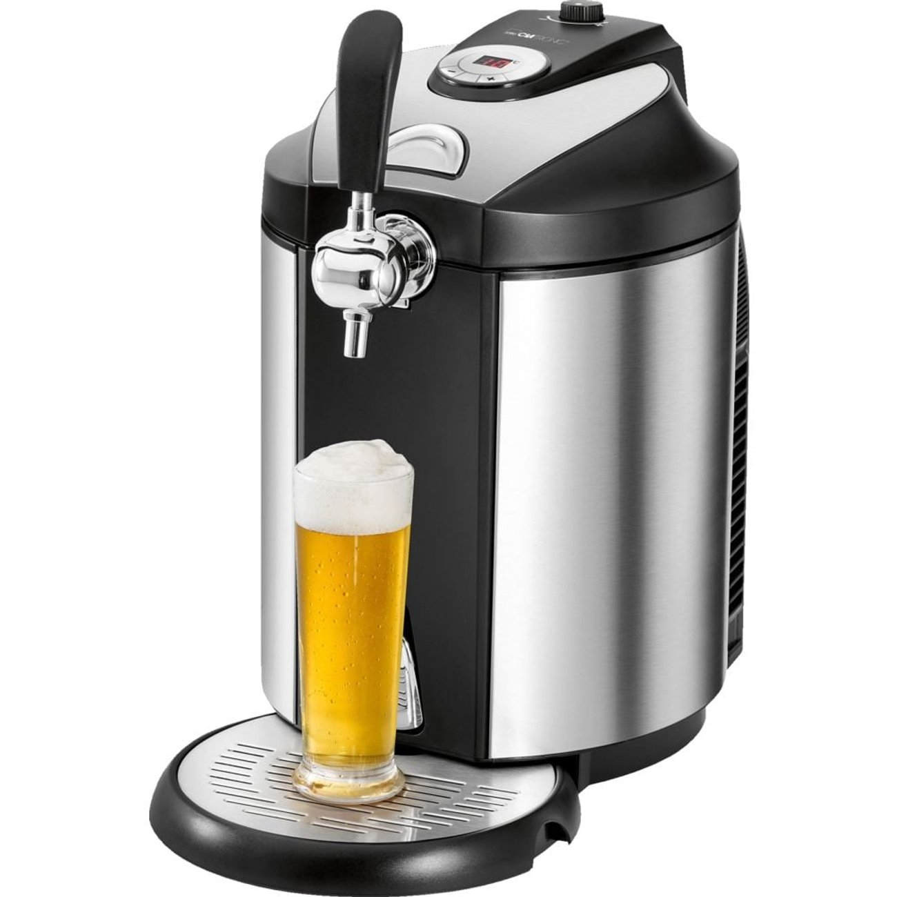 CLATRONIC BZ 3740 Bierzapfanlage Edelstahl/Schwarz