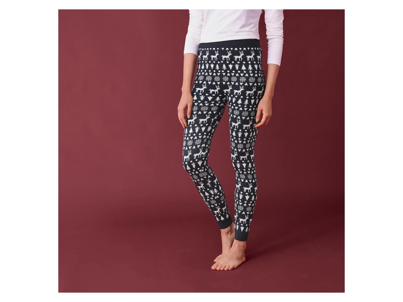 esmara Damen Leggings in weihnachtlichem Design