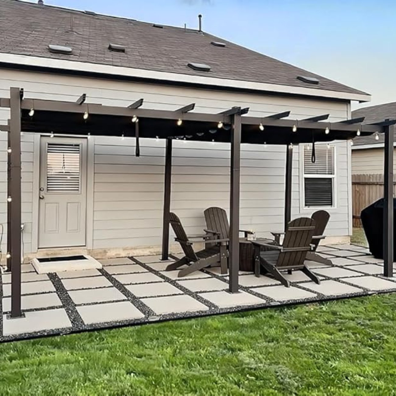 Pergola 3 x 5.5 m wasserdicht winterfest