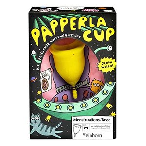 Papperlacup Menstruationstasse by einhorn - medizinisches Silikon, nachhaltig, made in Germany (mitt