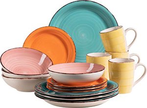 MÄSER | 16-teiliges Vintage Geschirr-Set für 4 Personen