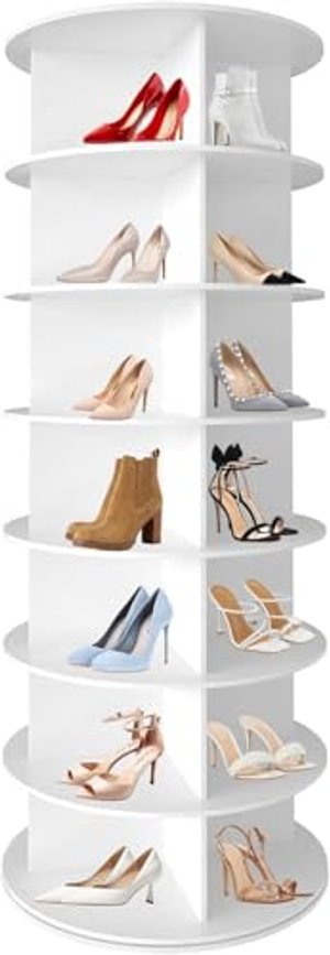 Drehbares Schuhregal mit 7 Ebenen