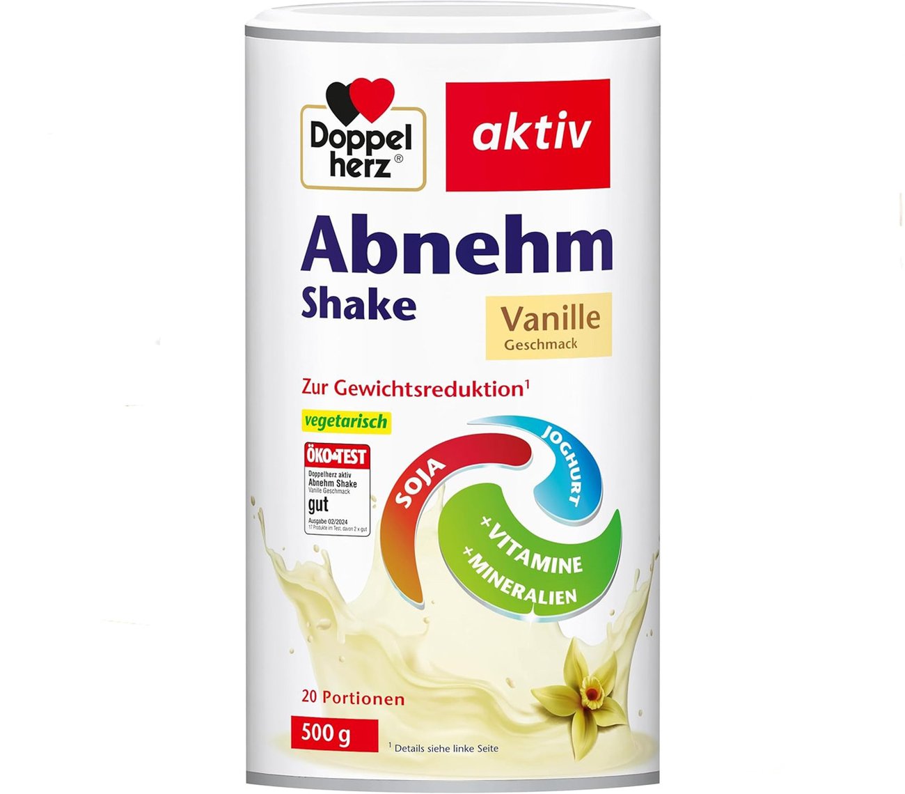 Doppelherz aktiv – Abnehm Shake mit Vanille-Geschmack