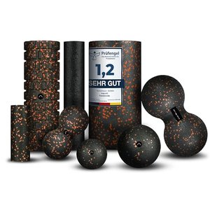 Fas Fit Faszienrolle, Faszienball Selbst-Massage Set (8 Teile) / Für Rücken, Wirbelsäule, Pilates