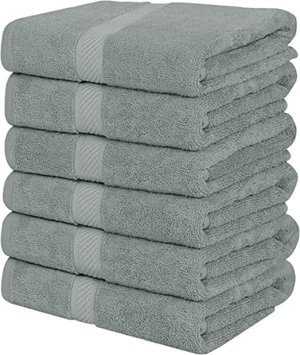 Utopia Towels - 6er-Pack mittelgroße Badetücher aus 100% Baumwolle mit Aufhängeschlaufen