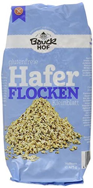 Bauckhof Haferflocken Kleinblatt glutenfrei, (1 x 475 g) - Bio
