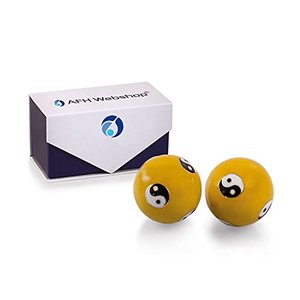 Meditation Qi-Gong-Kugel Paar mit Klangwerk | Klangkugeln | Yin Yan |