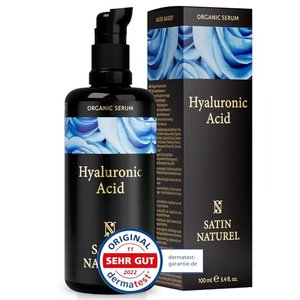 Bio Hyaluronsäure Serum Hochkonzentriert - 100ml - Veganes 4-fach Hyaluron