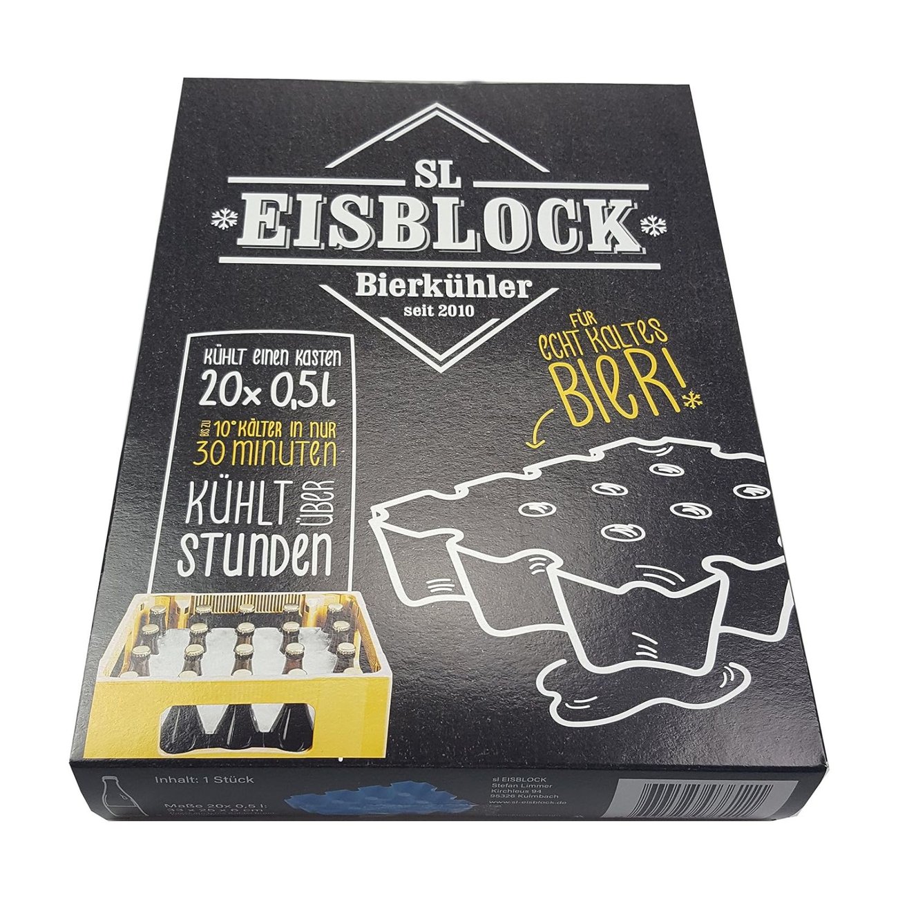 Eisblock Bierkühler