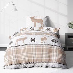 Biber Bettwäsche-Set 135x200 cm