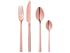 ERNESTO - Edelstahl-Besteck-Set, 16-teilig, Rosé