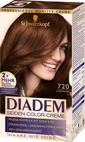 SCHWARZKOPF DIADEM Seiden-Color-Creme Kastanie 3er Pack