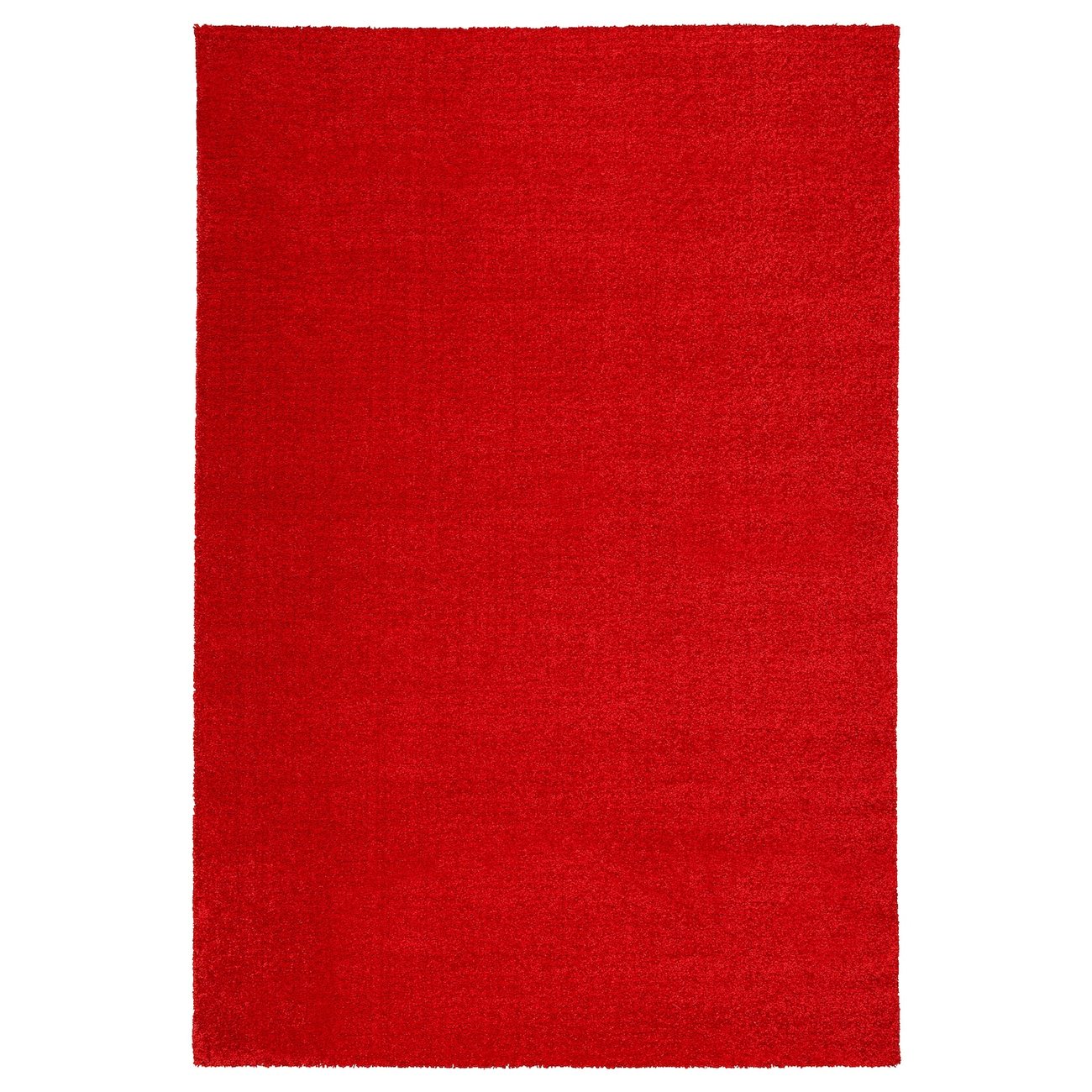 LANGSTED Teppich Kurzflor - rot 133x195 cm