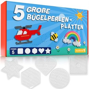 MUTKIND 5x Bügelperlen Platten