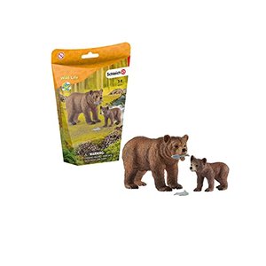 schleich Grizzlybär-Mutter mit Jungem