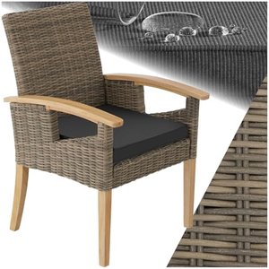 tectake® Rattan-Geflecht-Stuhl