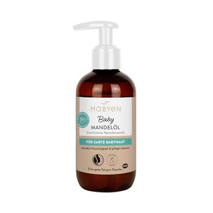 MABYEN Bio Mandelöl 200ml | Vegan, Parfümfrei, Naturkosmetik – ideal zur Babymassage