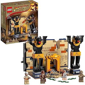 LEGO 77013 Indiana Jones Flucht aus dem Grabmal / Konstruktionsspielzeug mit Tempel und Mumie ...