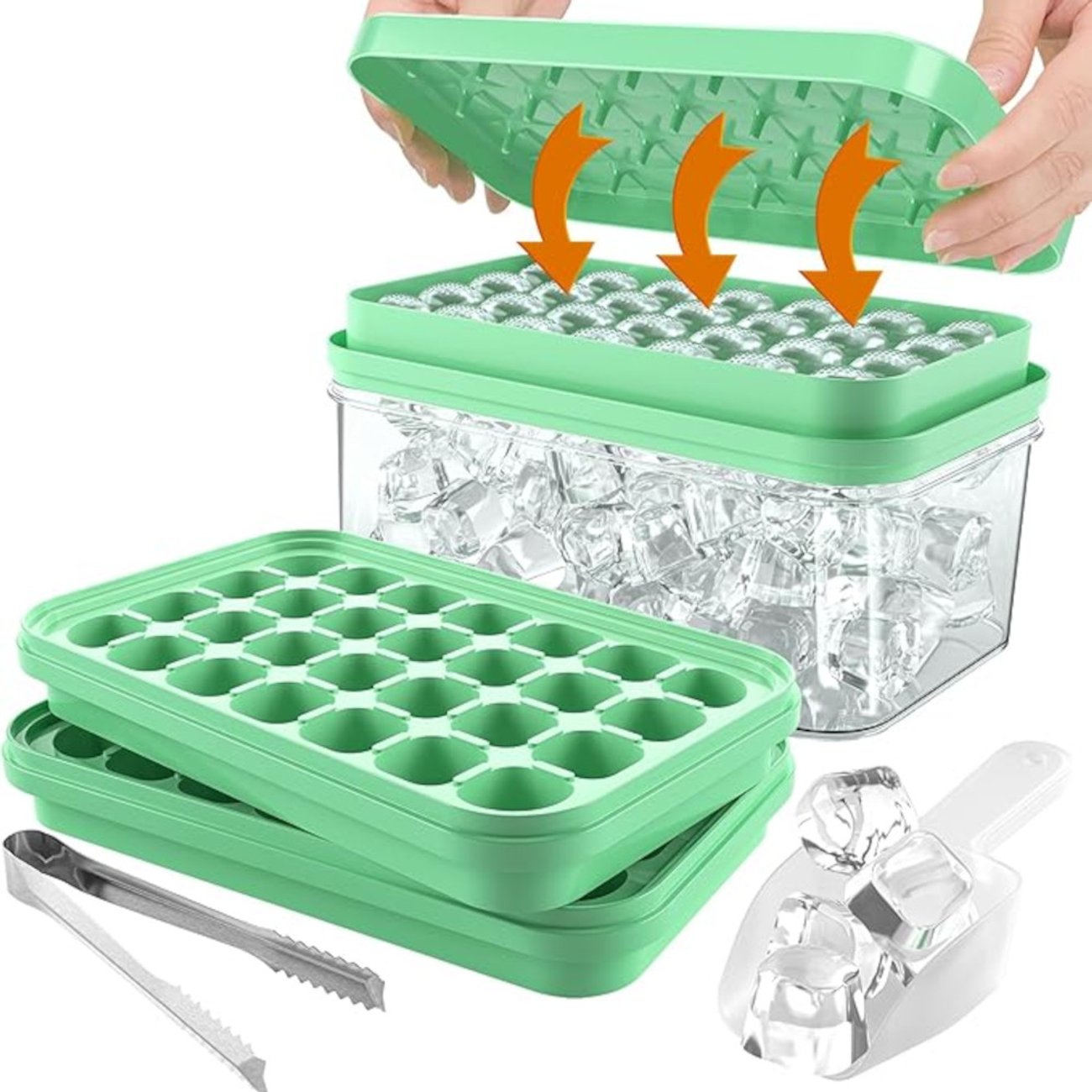 Amazon - Stapelbarer Eiswürfelbehälter