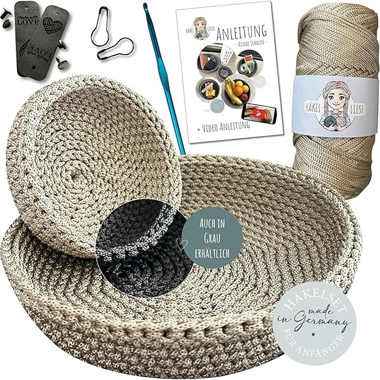 Häkelset „Körbe" von Häkel Liese