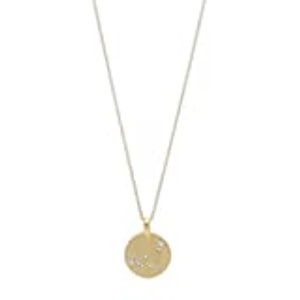 Pilgrim Jewelry Halskette mit Sternzeichen und Kristall (Vergoldet - Steinbock Sternzeichen)